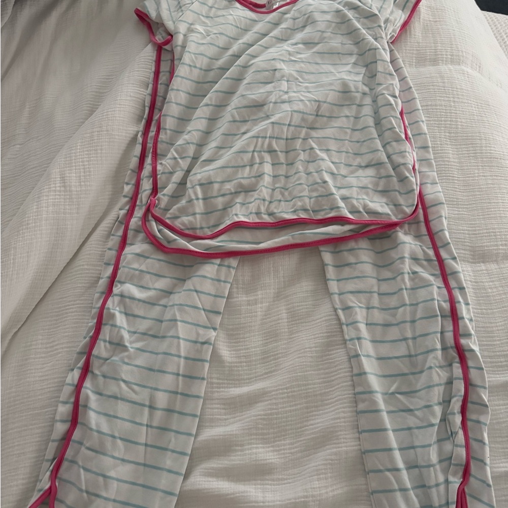 PIMA PANT SET LAKE BLUE AND PINK/ PURPLE WHITE BUNDLE
